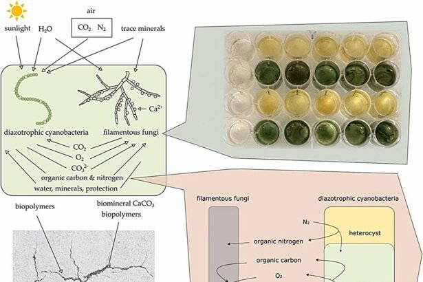 Revolutionizing Construction: Self-Healing Concrete with Synthetic Lichen Technology