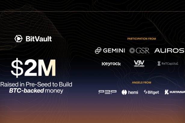 BitVault Secures M Funding from GSR, Gemini, and Auros for Bitcoin-Backed Money Platform Launch