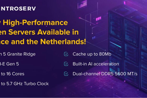 INTROSERV Unveils Cutting-Edge AMD Ryzen 9 Servers for European Market