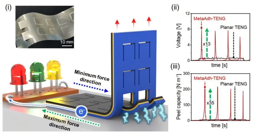 Revolutionary Adhesive Film Harnesses Energy from Peeling for Battery-Free Sensing and Enhanced Safety