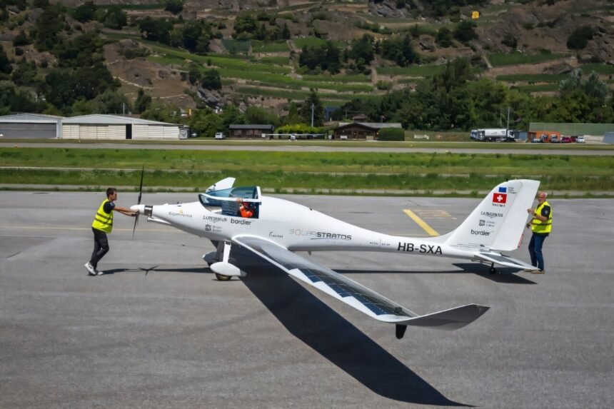 Swiss Pilot Sets New Record for Altitude in Solar-Powered Plane