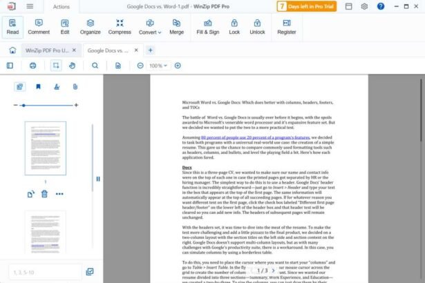Examen complet de WinZip PDF Pro