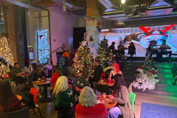 Techy Transformation: A Festive Elf Hideaway Pops Up in a Swanky Former Headquarters